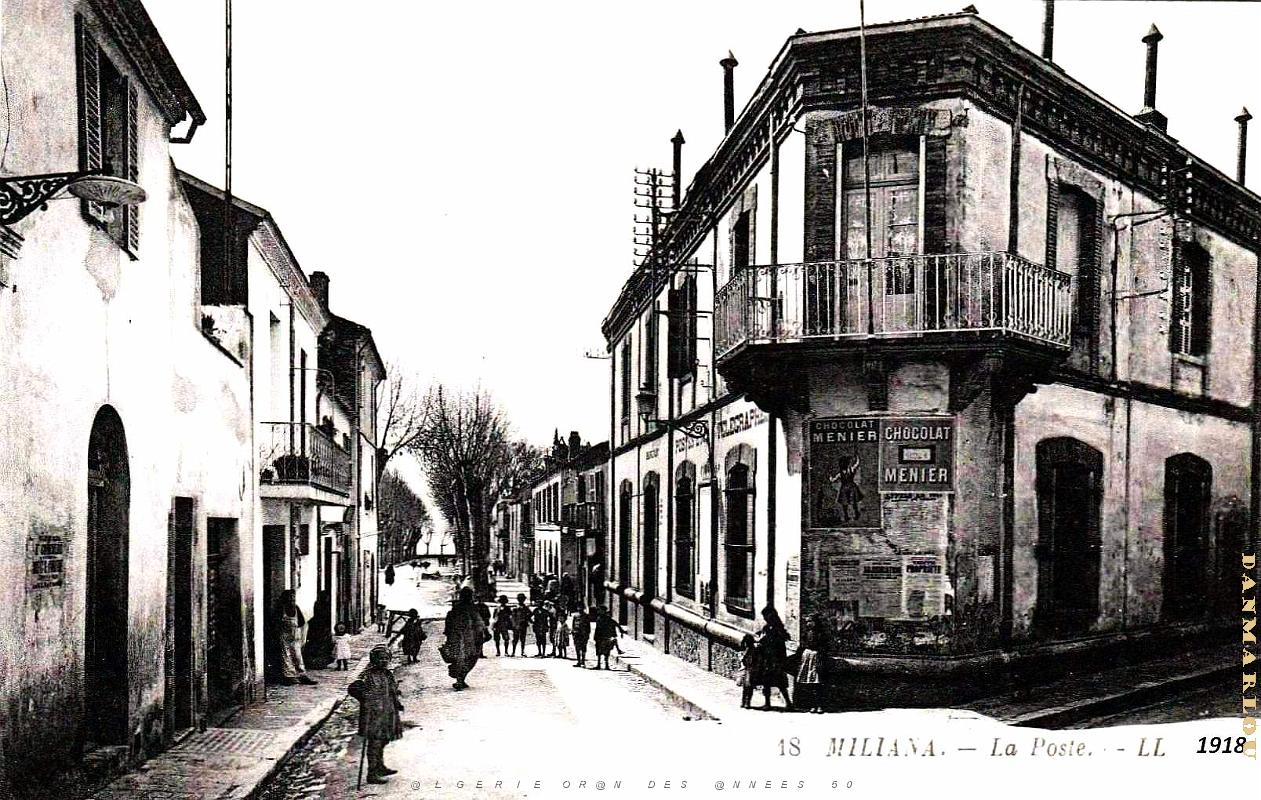 2773- Miliana - Poste - 1918.jpg